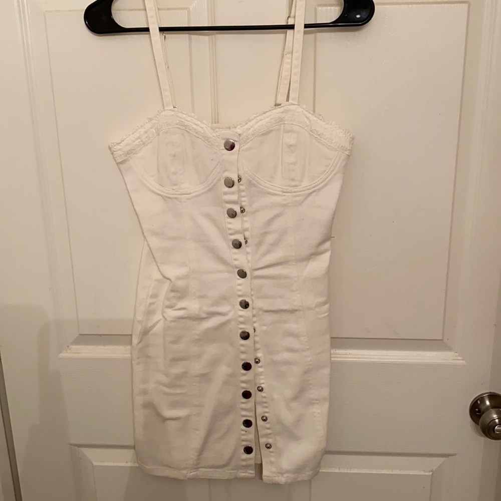 White button dress